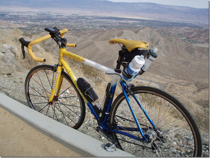 looking down on Palm Springs