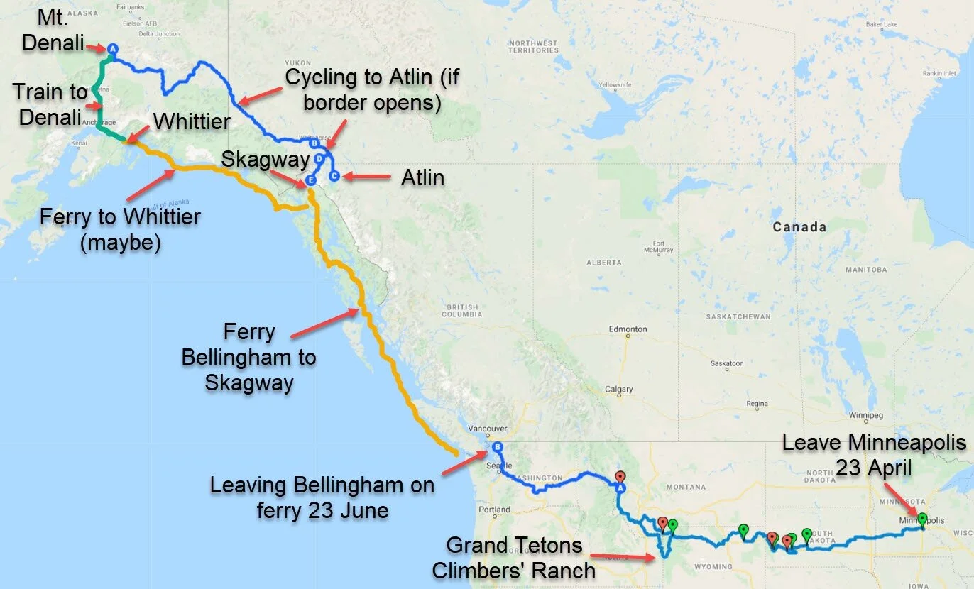  The state of shifting plans as of 11 March 2021… as with any adventure change is inevitable.  